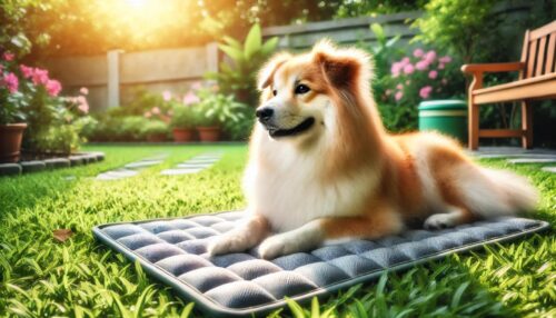 cane al fresco su tappeto