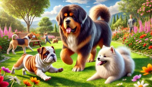 Mastino Tibetano, il Bulldog Inglese e lo Spitz Tedesco