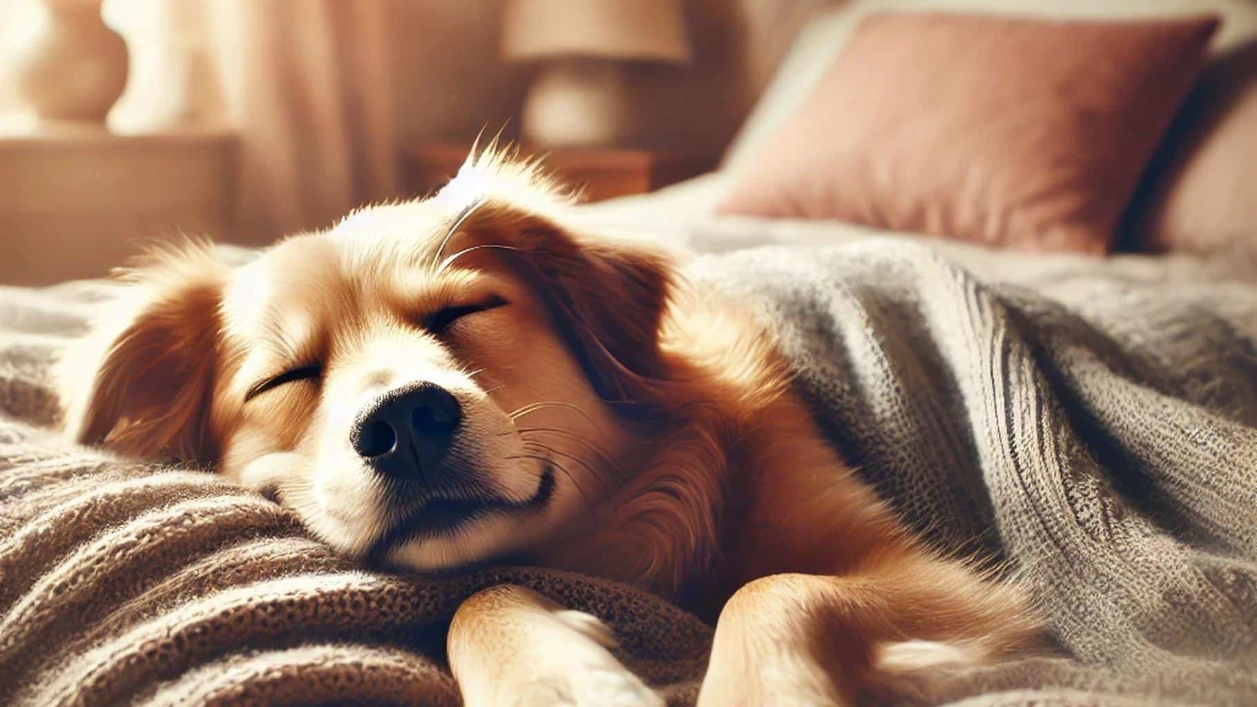 Cane che sogna mentre dorme